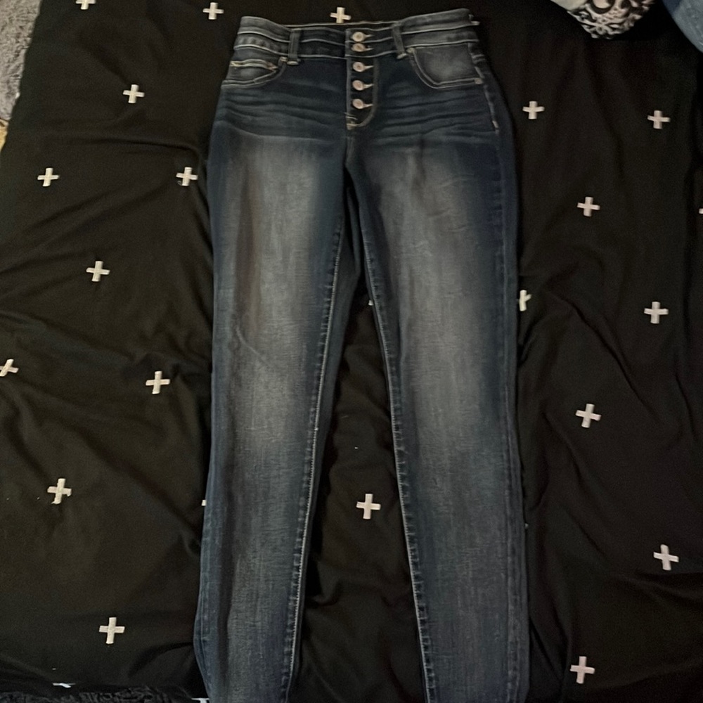 Maurice’s dark blue jeans